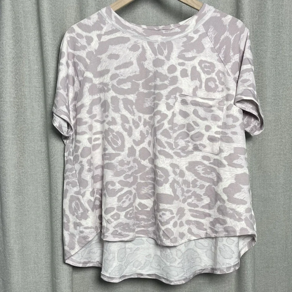 Maronie Leopard Lounge Set Small Soft Matching Pajama Set Shorts Top USA Made
